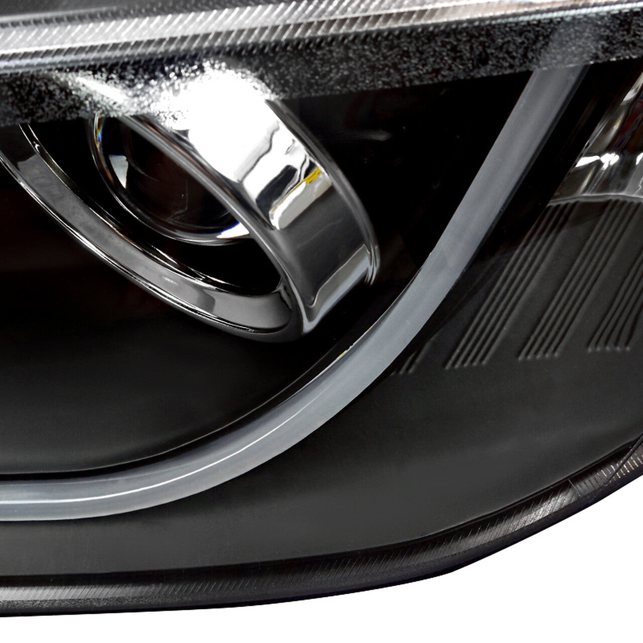 2008 - 09 Pontiac G8 LED Bar Projector Headlights (Matte Black Housing/Clear Lens)