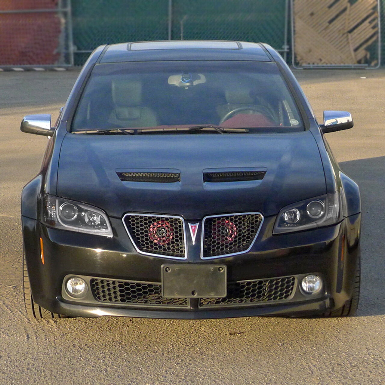 2008 - 09 Pontiac G8 LED Bar Projector Headlights (Matte Black Housing/Clear Lens)