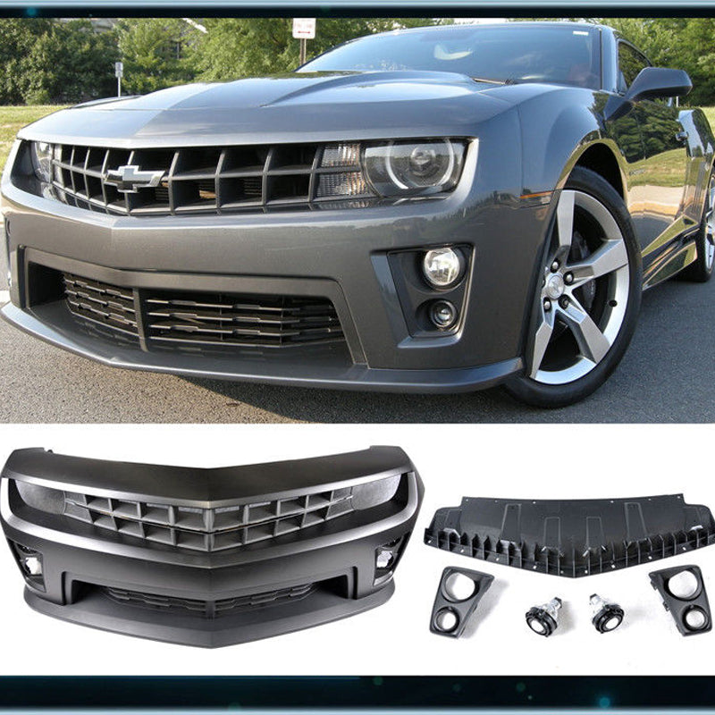 2010 - 13 Camaro ZL1 Style Front Bumper Conversion Kit W/ Fog Lights