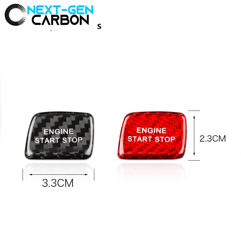 2016 - 24 Camaro / 2014 - 19 C7 Corvette Carbon Fiber Push Start Button Cover | Next-Gen Carbon