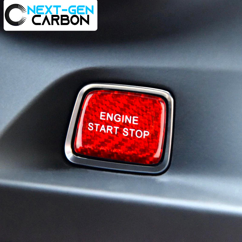 2016 - 24 Camaro / 2014 - 19 C7 Corvette Carbon Fiber Push Start Button Cover | Next-Gen Carbon