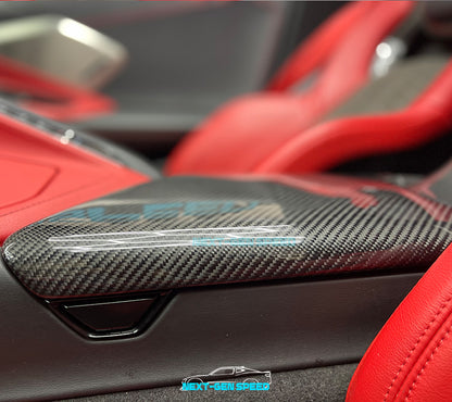 C8 Corvette Carbon Fiber Center Console Lid Replacement | Next-Gen Carbon