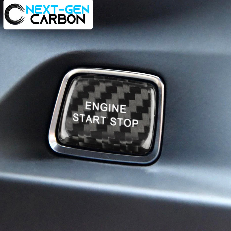 2016 - 24 Camaro / 2014 - 19 C7 Corvette Carbon Fiber Push Start Button Cover | Next-Gen Carbon