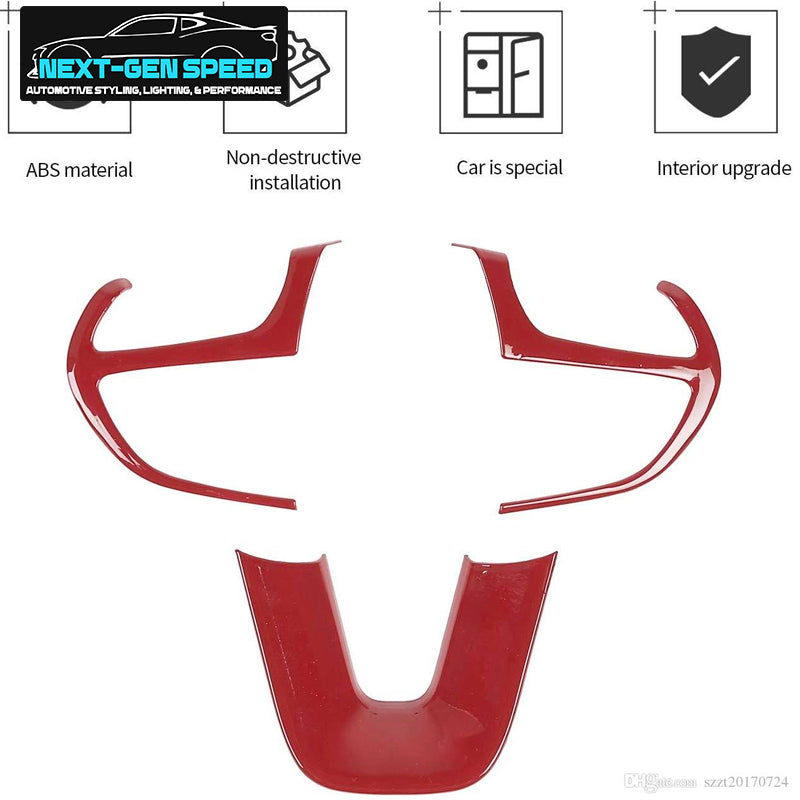 2015 - 24 Challenger/Charger Colored Steering Wheel Cover Kit