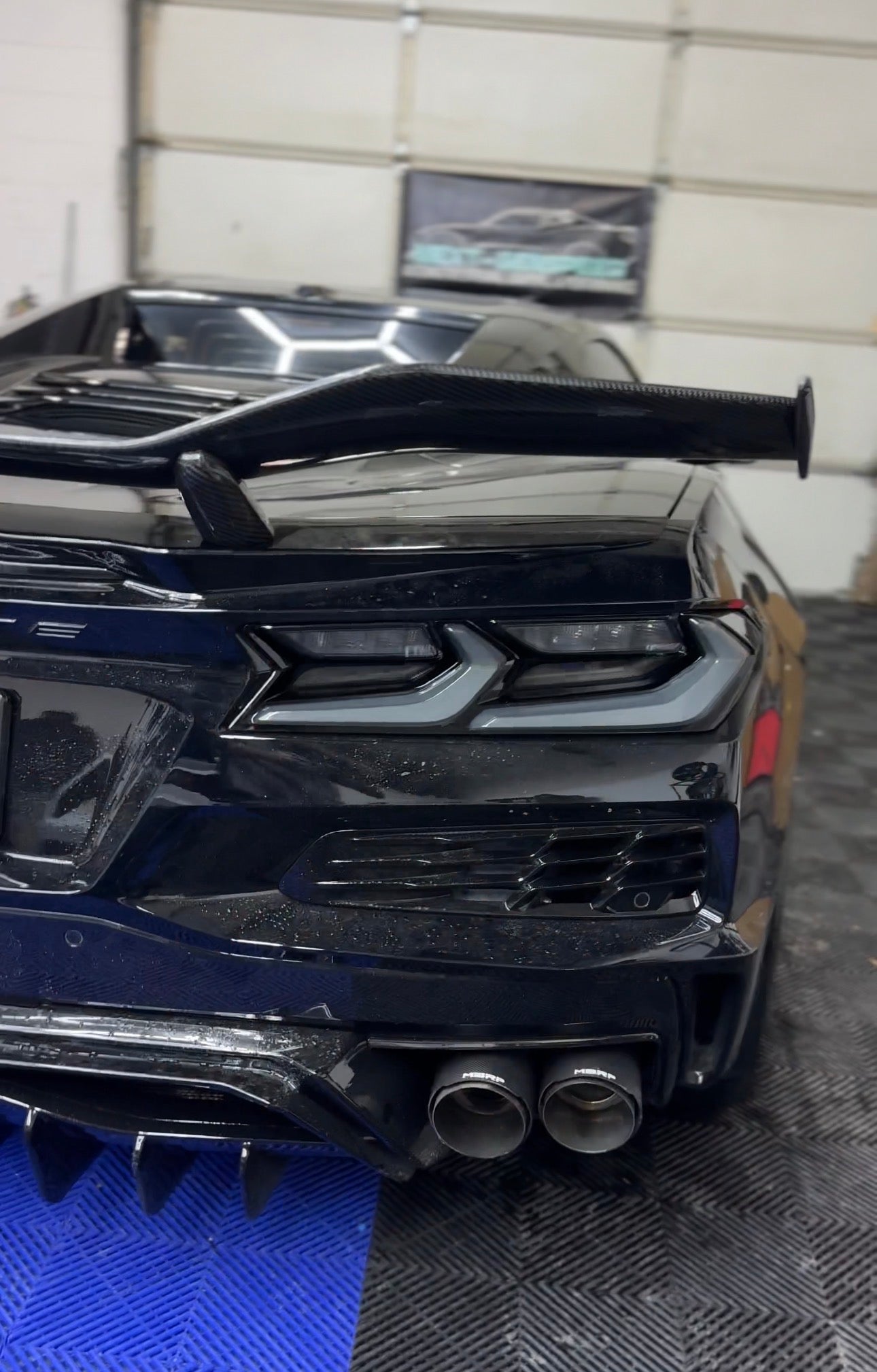 C8 Corvette Smoked Euro LED Tail Lights image 2