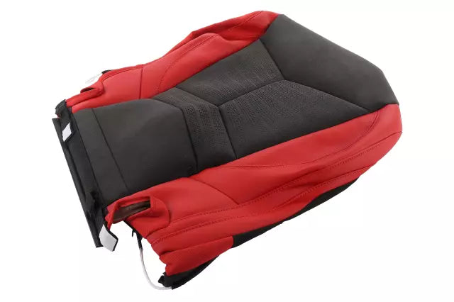 C8 Corvette OEM Passenger Two-Toned Red/Black Seat Cover Replacement