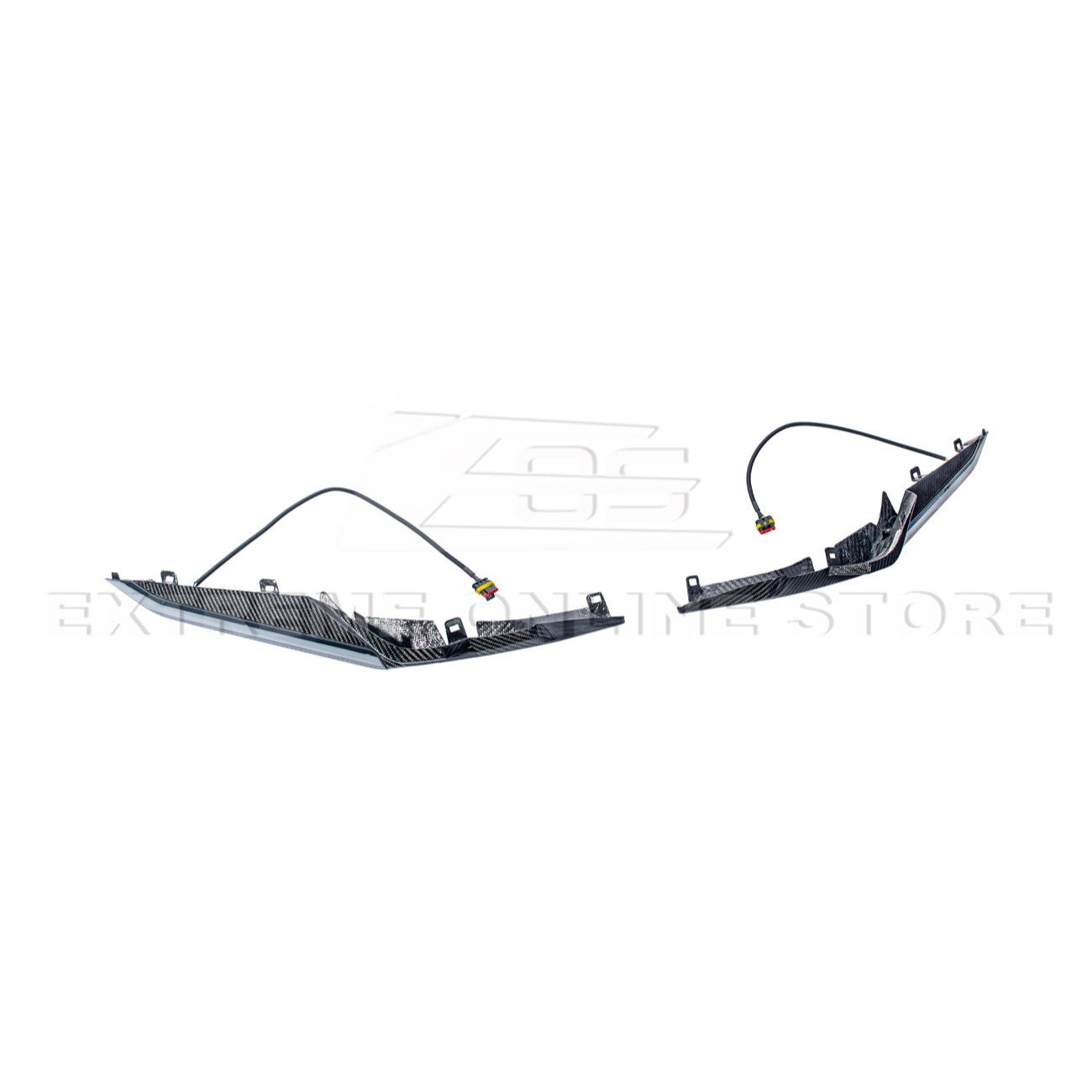 C8 Corvette Z06 RGB Flow LED DRL Light Bar Bezels | Carbon Flash / Carbon Fiber image 7