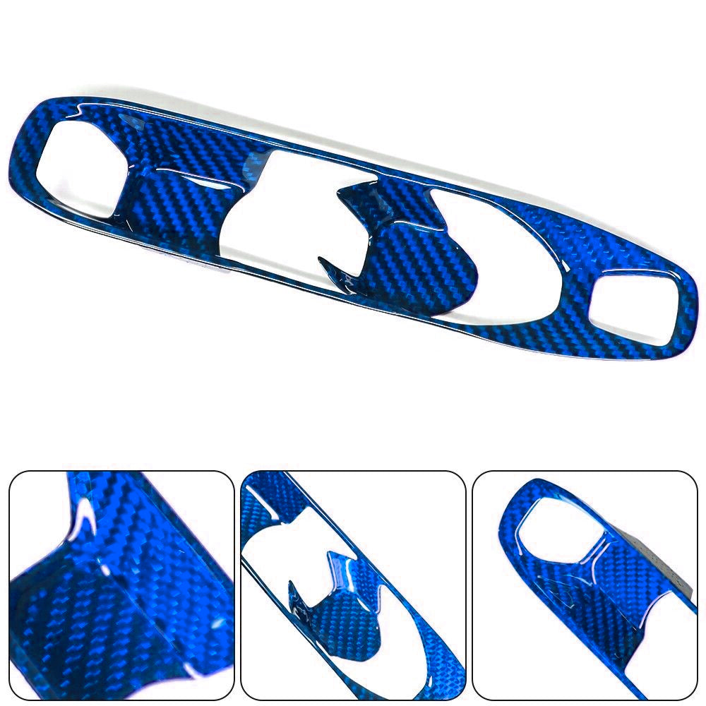 C8 Corvette Real Carbon Fiber Transmission Control Outer Trim Cover | Black/Red/Blue Carbon