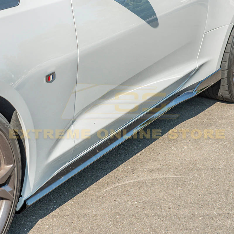 2016 - 24 Camaro 1LE Refresh Style Side Skirts (Unpainted / Gloss Black)