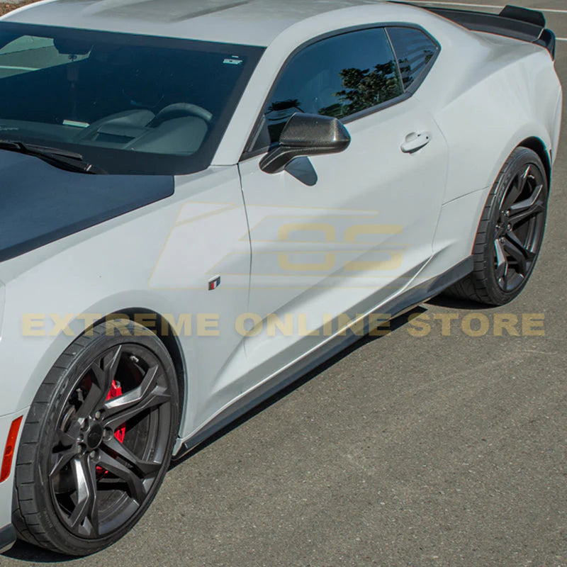 2016 - 24 Camaro 1LE Refresh Style Side Skirts (Unpainted / Gloss Black)