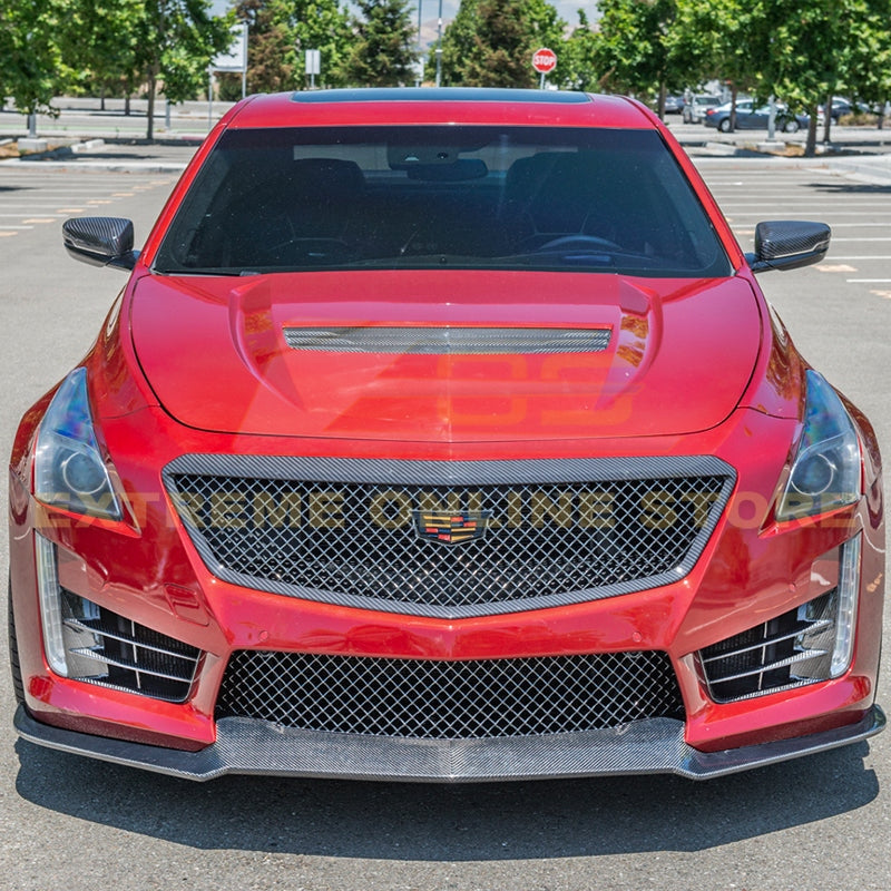 2016 - 19 Cadillac CTS-V Carbon Fiber Front Side Grille Bezel Insert