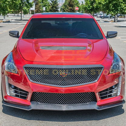 2016 - 19 Cadillac CTS-V Carbon Fiber Front Side Grille Bezel Insert