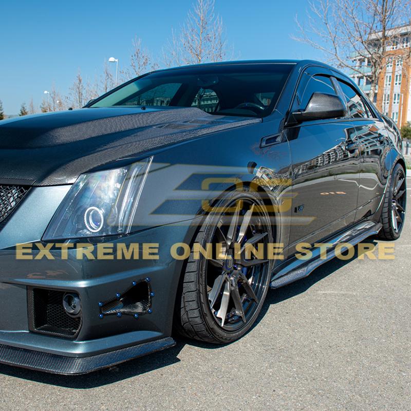 2009 - 15 CTS-V Sedan / Wagon Carbon Fiber Side Skirts