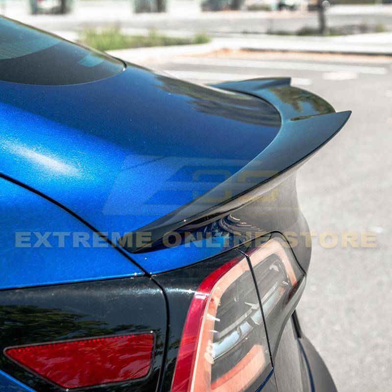 2017 - 24 Tesla Model 3 Gloss Black Rear Trunk Spoiler