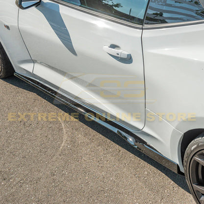 2016 - 24 Camaro 1LE Refresh Style Side Skirts (Unpainted / Gloss Black)