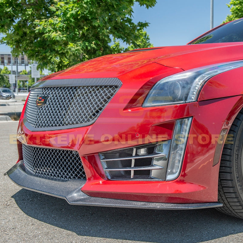 2016 - 19 Cadillac CTS-V Carbon Fiber Front Side Grille Bezel Insert
