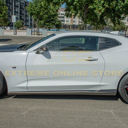 2016 - 24 Camaro 1LE Refresh Style Side Skirts (Unpainted / Gloss Black)