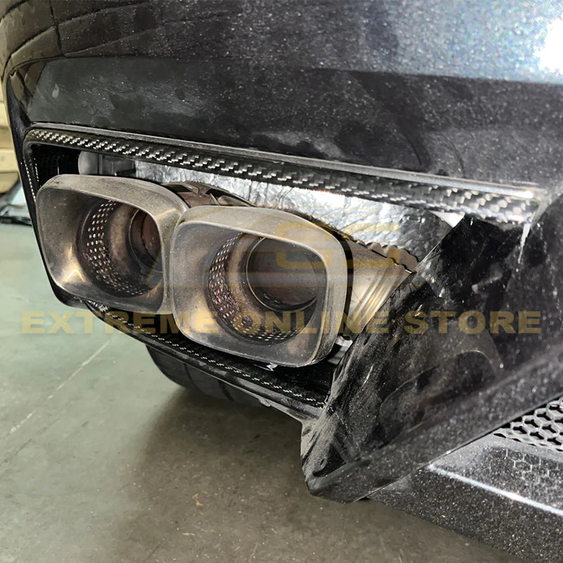 C8 Corvette Stingray Carbon Fiber Rear Diffuser Exhaust Bezels