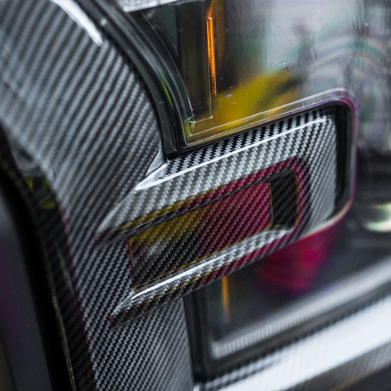 2017-23 Ford F-150 Raptor Carbon Fiber Headlight Cover