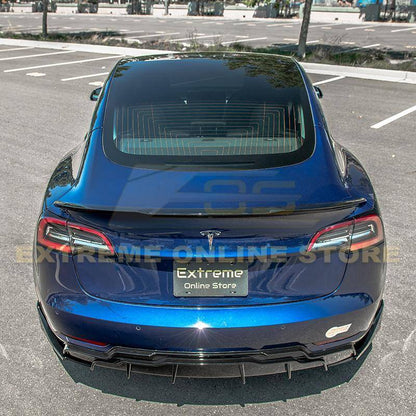 2017 - 24 Tesla Model 3 Gloss Black Rear Trunk Spoiler