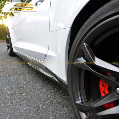 2016 - 24 Camaro Gloss Black ZL1 Style Front Splitter and Side Skirts