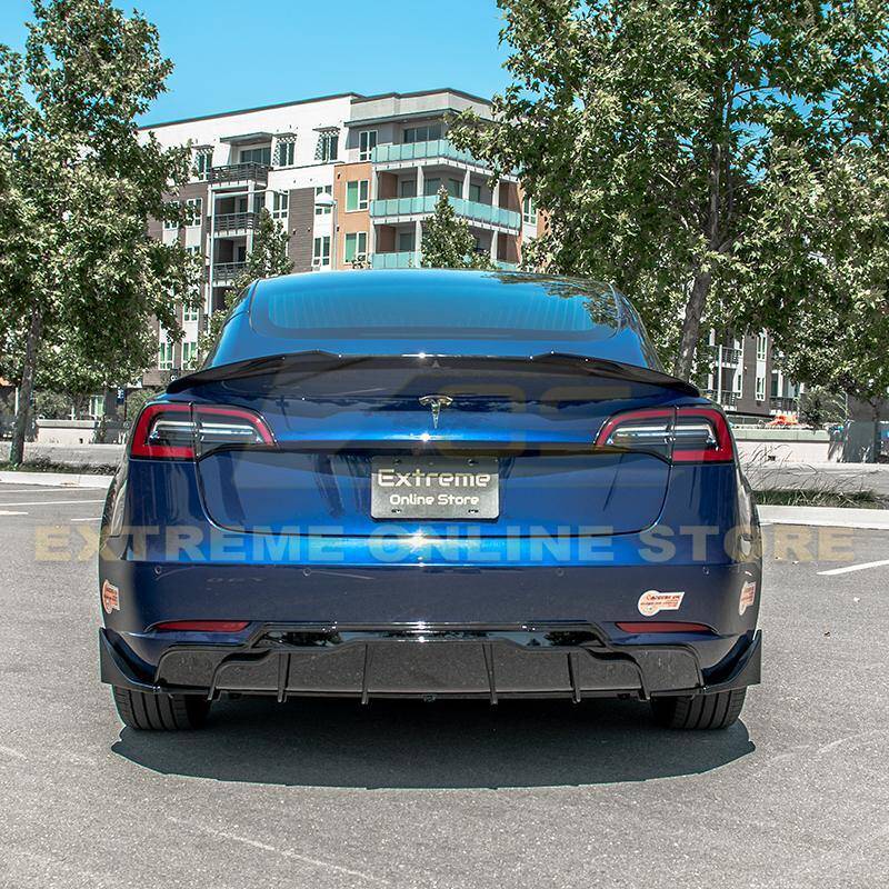 2017 - 24 Tesla Model 3 Gloss Black Rear Trunk Spoiler