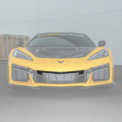 Corvette C8 Carbon Fiber Front Grille Tow Cover Kit image 0