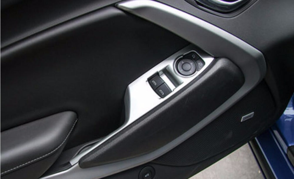 2016 - 24 Camaro Window Switch Panels Covers | Carbon Fiber / Colored image 13