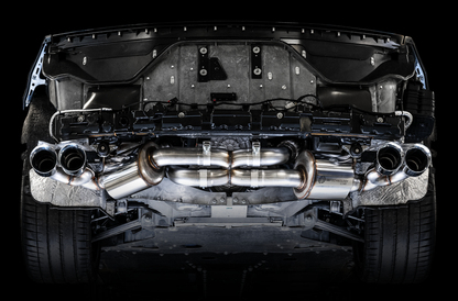 C8 Corvette Stingray Touring Edition Exhaust System (Chrome Silver/Diamond Black Tips) | AWE Tuning