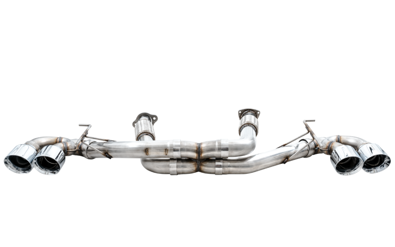 C8 Corvette Stingray Touring Edition Exhaust System (Chrome Silver/Diamond Black Tips) | AWE Tuning