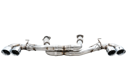 C8 Corvette Stingray Touring Edition Exhaust System (Chrome Silver/Diamond Black Tips) | AWE Tuning