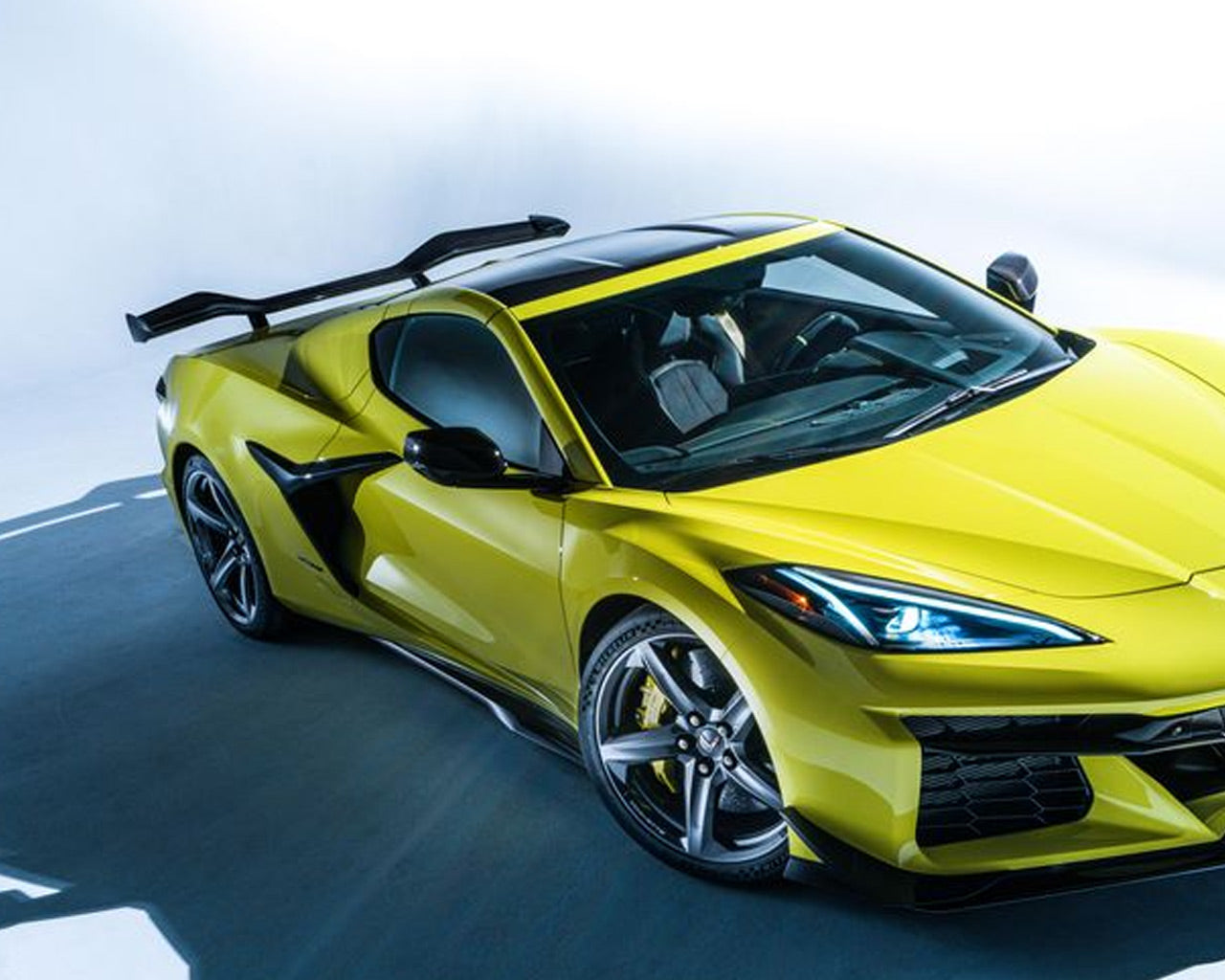 C8 Corvette Z06 Z07 Carbon Fiber High Wing Spoiler - C7Carbon (Carbon Fiber / Carbon Flash)