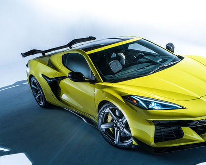 C8 Corvette Z06 Z07 Carbon Fiber High Wing Spoiler - C7Carbon (Carbon Fiber / Carbon Flash)