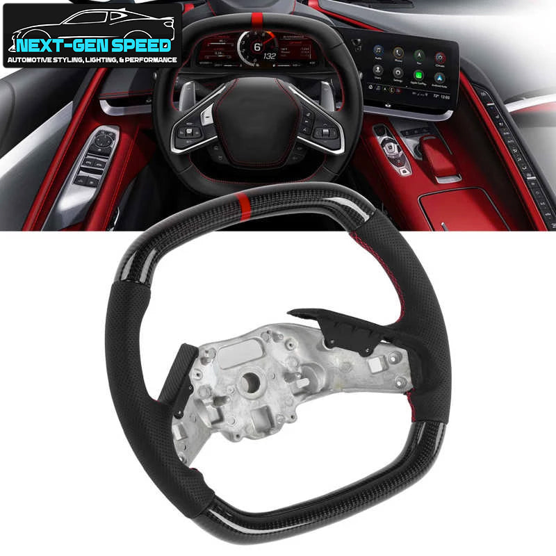 C8 Corvette Carbon Fiber Steering Wheel (Bare) - Customizable | Stingray / Z06 / E-Ray