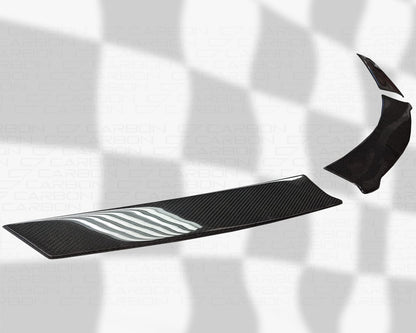 C8 Corvette Z06 Rear Bumper Hole Delete Covers (Carbon Fiber / Carbon Flash/Unpainted) | C7Carbon