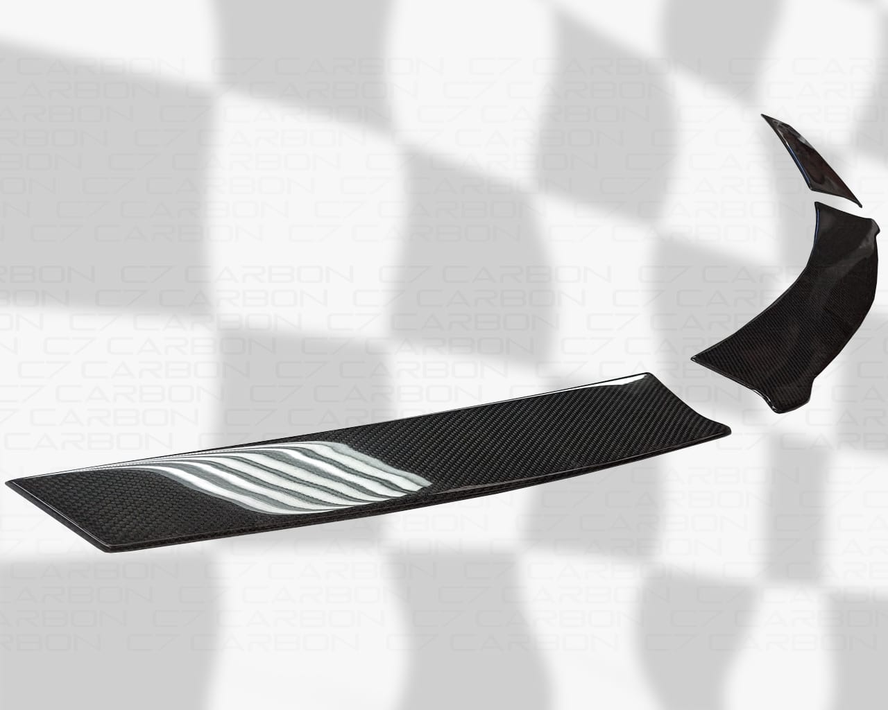 C8 Corvette Z06 Rear Bumper Hole Delete Covers (Carbon Fiber / Carbon Flash/Unpainted) | C7Carbon