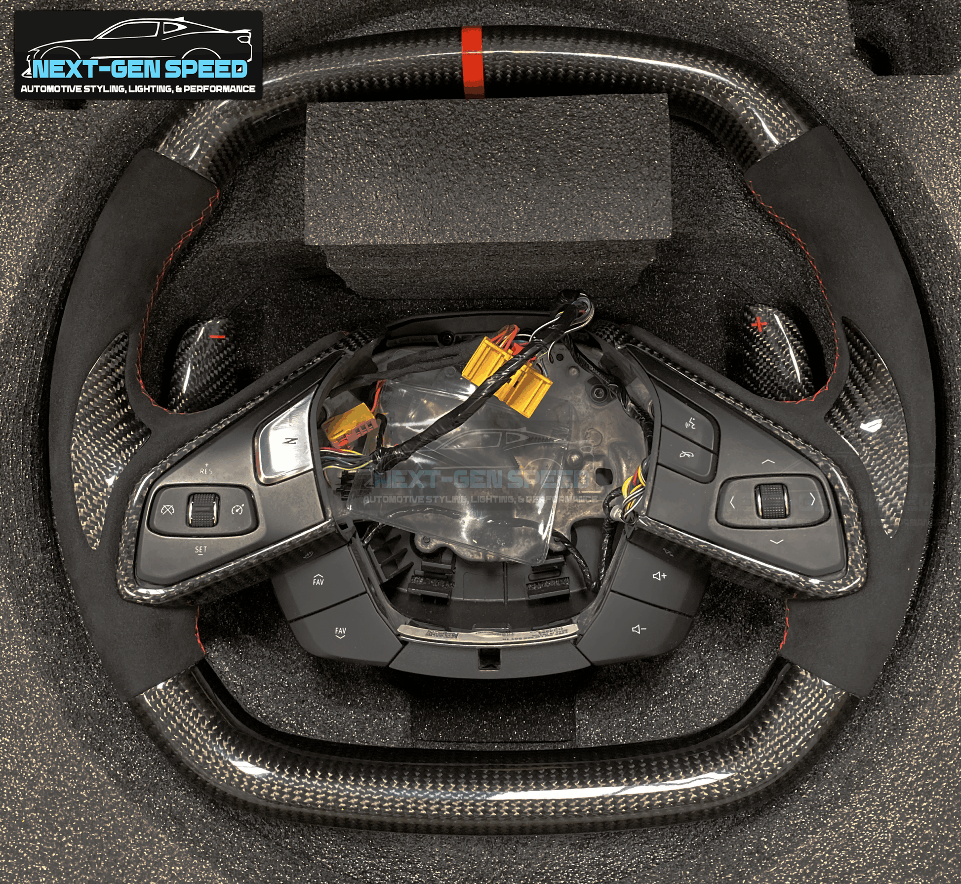 C8 Corvette Carbon Fiber Steering Wheel (Complete/Heated) - Customizable | Stingray / Z06 / E-Ray