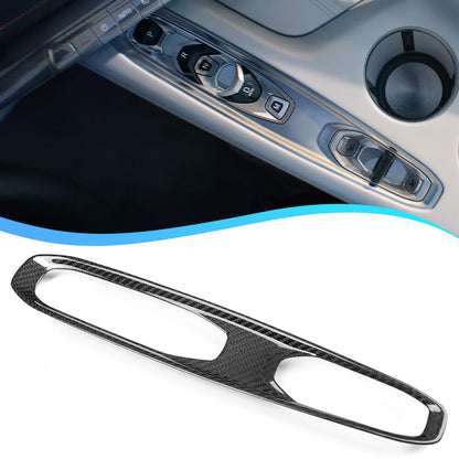 2026+ C8 Corvette Carbon Fiber Gear Selector Frame Trim Cover image 0
