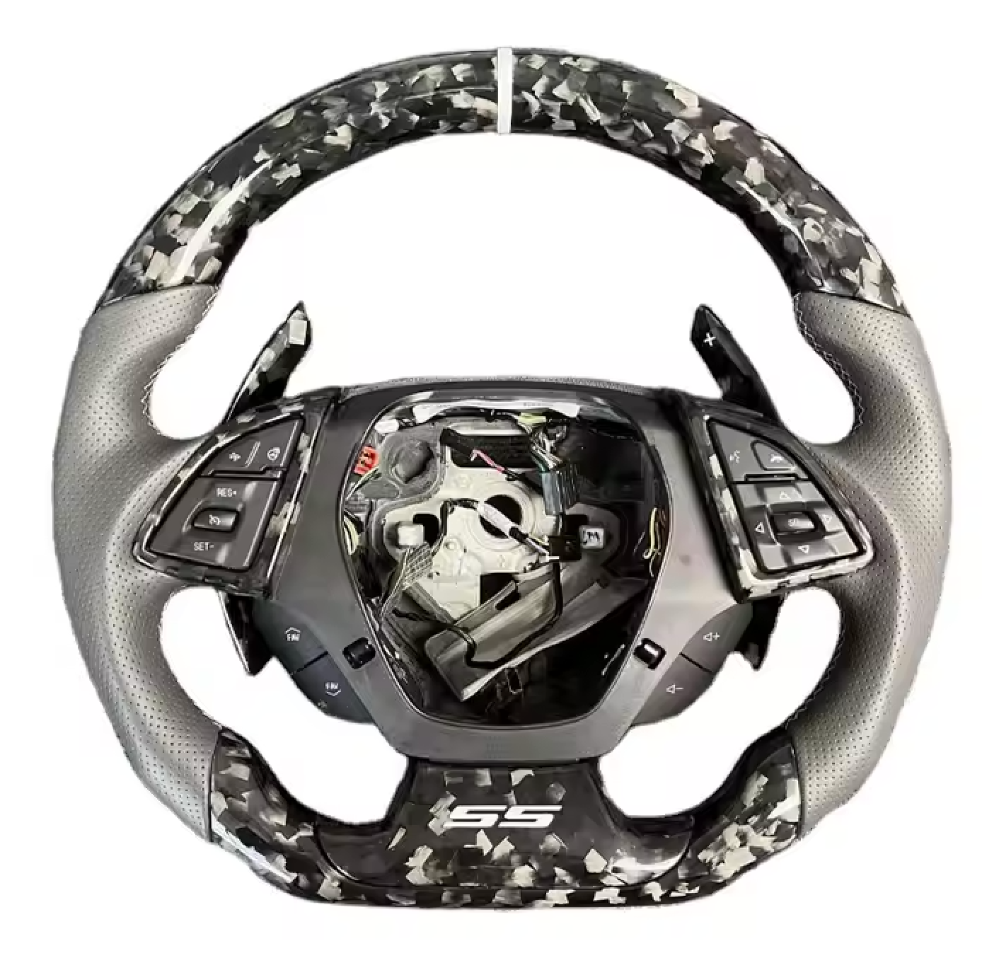 2016-24 Camaro Custom Carbon Fiber Steering Wheel (Complete/Heated) | Next-Gen Carbon