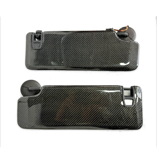 2016 - 24 Camaro Carbon Fiber Sun Visors Replacements (Pair) - Illuminated