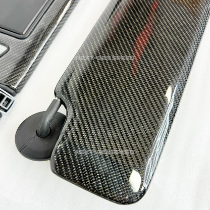 2016 - 24 Camaro Carbon Fiber Sun Visors Replacements (Pair) - Illuminated