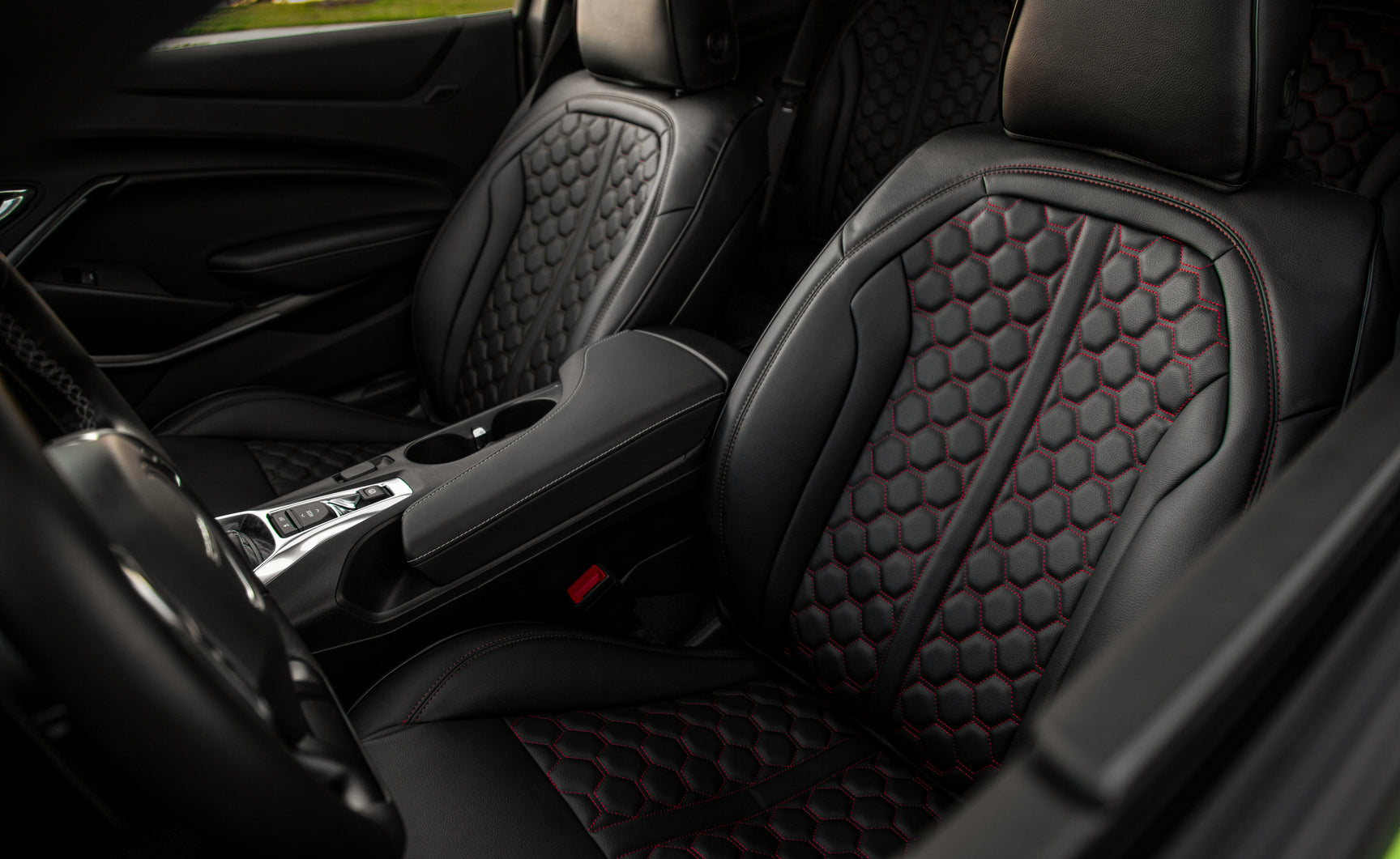 2016 - 24 Camaro Two-Tone Coupe Leather Seat Covers | KustomCover