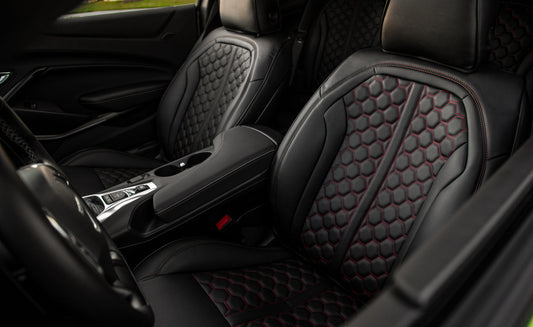 2016 - 24 Camaro Two-Tone Coupe Leather Seat Covers | KustomCover