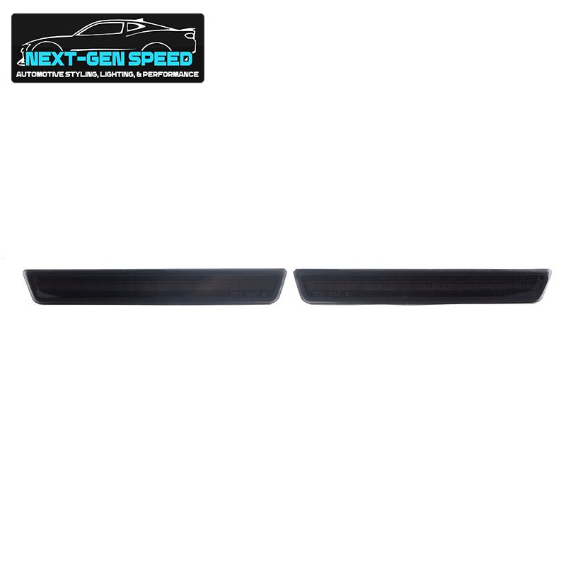 2015-24 Dodge Challenger Slim Smoked RGB/Flow Series LED Side Markers | Color Changing