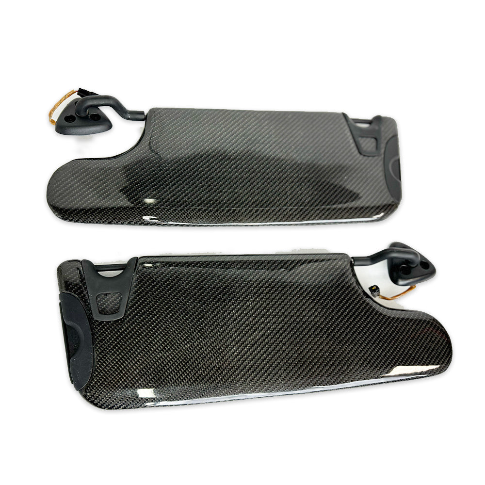 2015 - 24 Challenger Carbon Fiber Sun Visors Replacement (Pair) - Illuminated