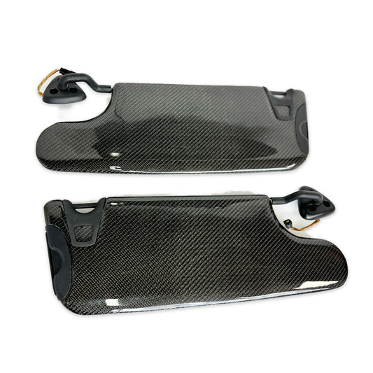 2015 - 24 Challenger Carbon Fiber Sun Visors Replacement (Pair) - Illuminated