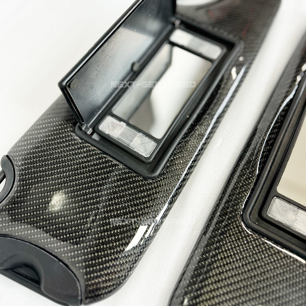 2015 - 24 Challenger Carbon Fiber Sun Visors Replacement (Pair) - Illuminated