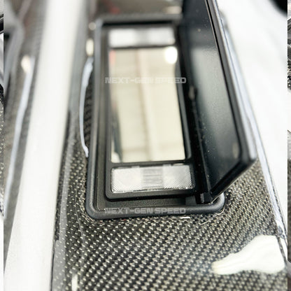 2015 - 24 Challenger Carbon Fiber Sun Visors Replacement (Pair) - Illuminated