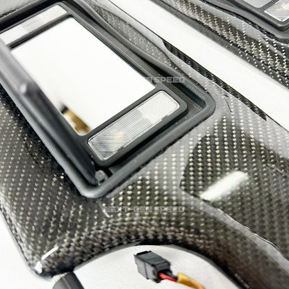 2015 - 24 Challenger Carbon Fiber Sun Visors Replacement (Pair) - Illuminated