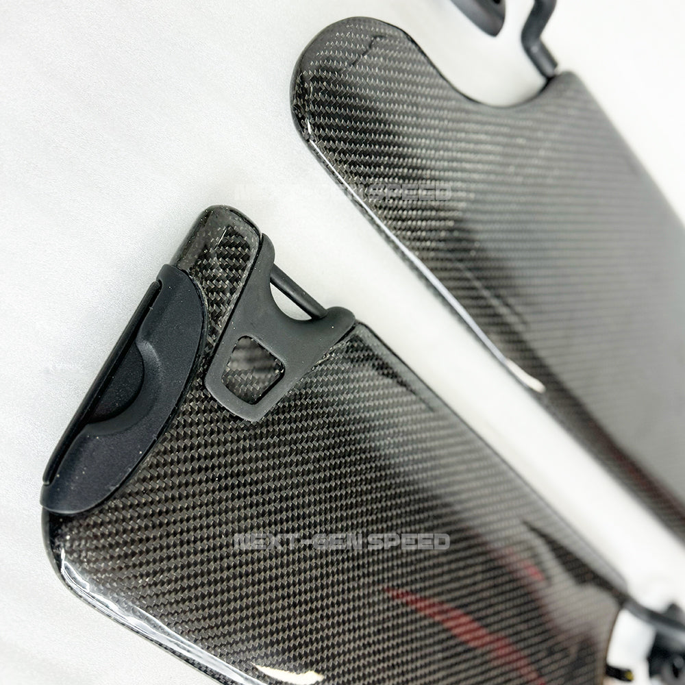 2015 - 24 Challenger Carbon Fiber Sun Visors Replacement (Pair) - Illuminated